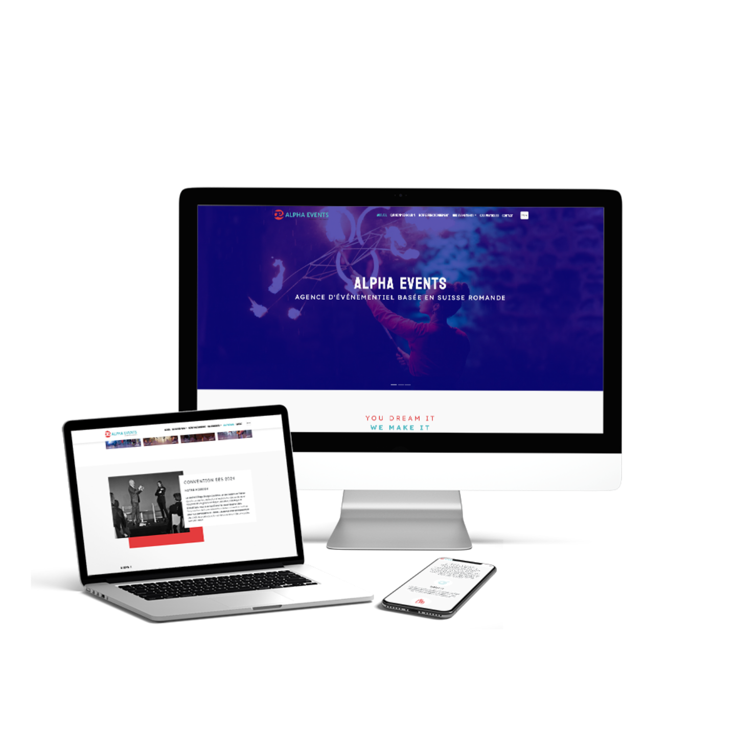 ALPHA EVENTS – Réalisation par Solution Digitale SA