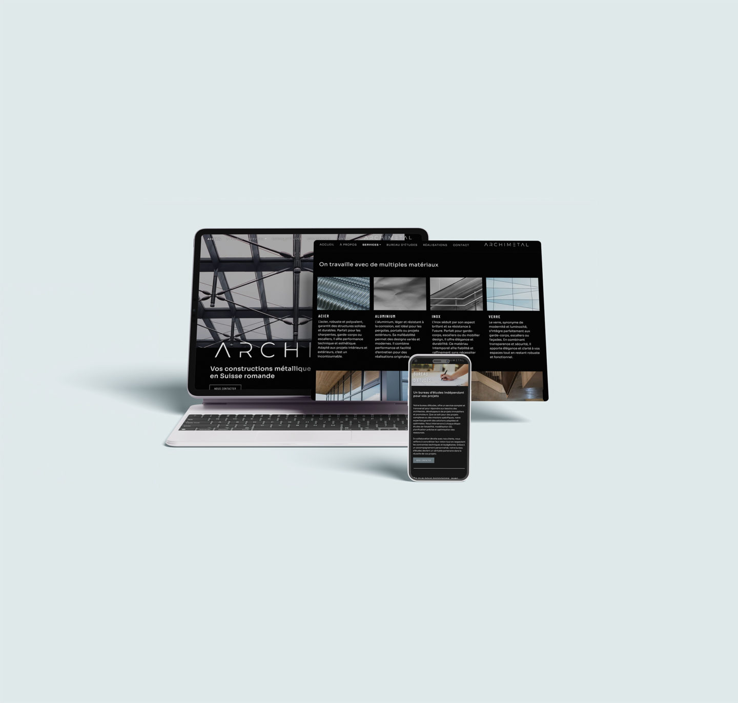 ARCHIMETAL Sàrl – Réalisation par Solution Digitale SA