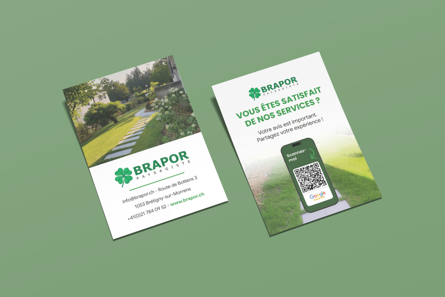 BRAPOR Paysagiste – Réalisation par Solution Digitale SA