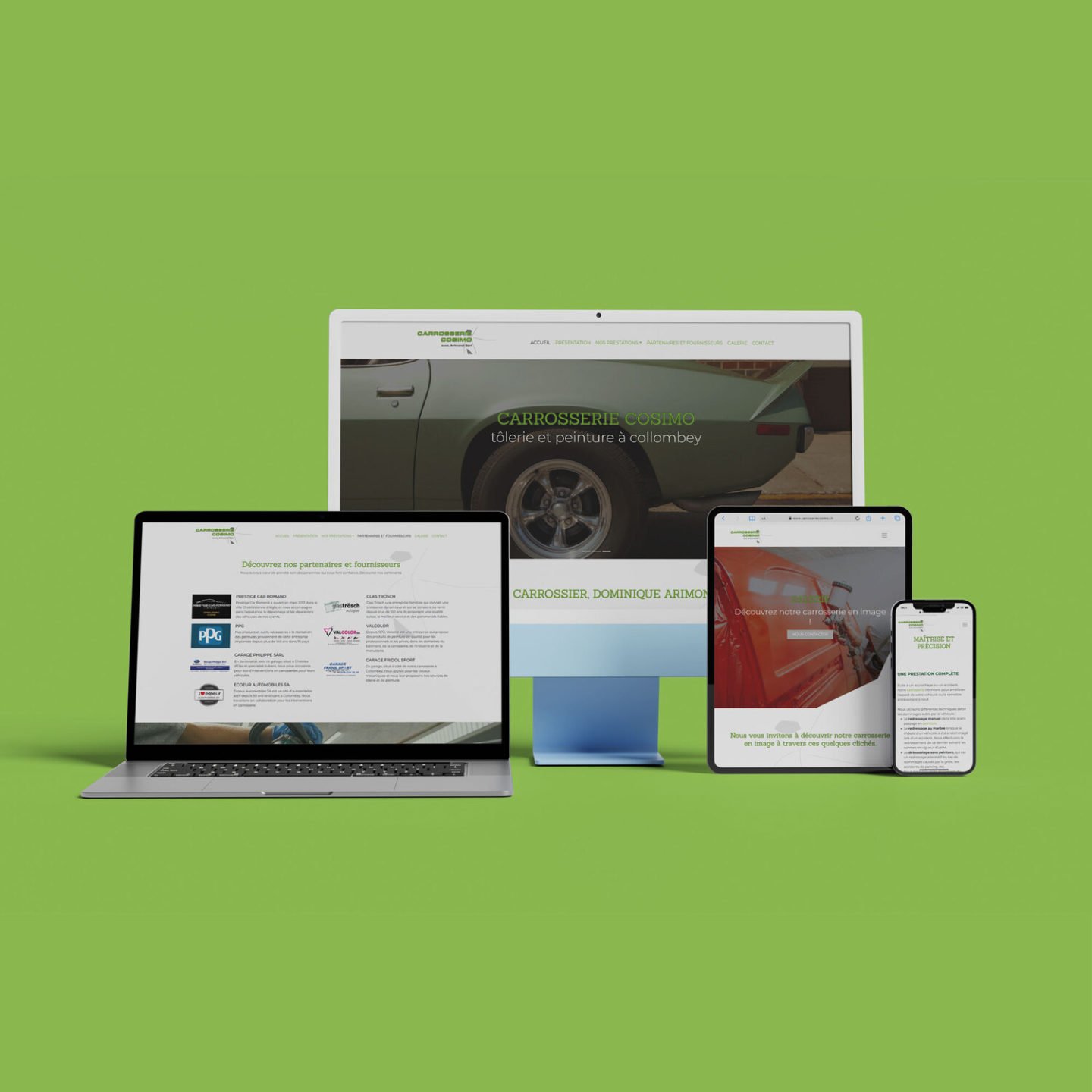 Carrosserie Cosimo – Réalisation par Solution Digitale SA