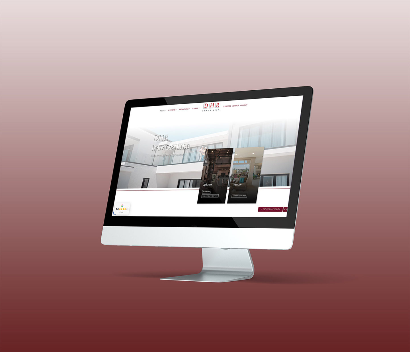 DHR Immobilier – Réalisation par Solution Digitale SA