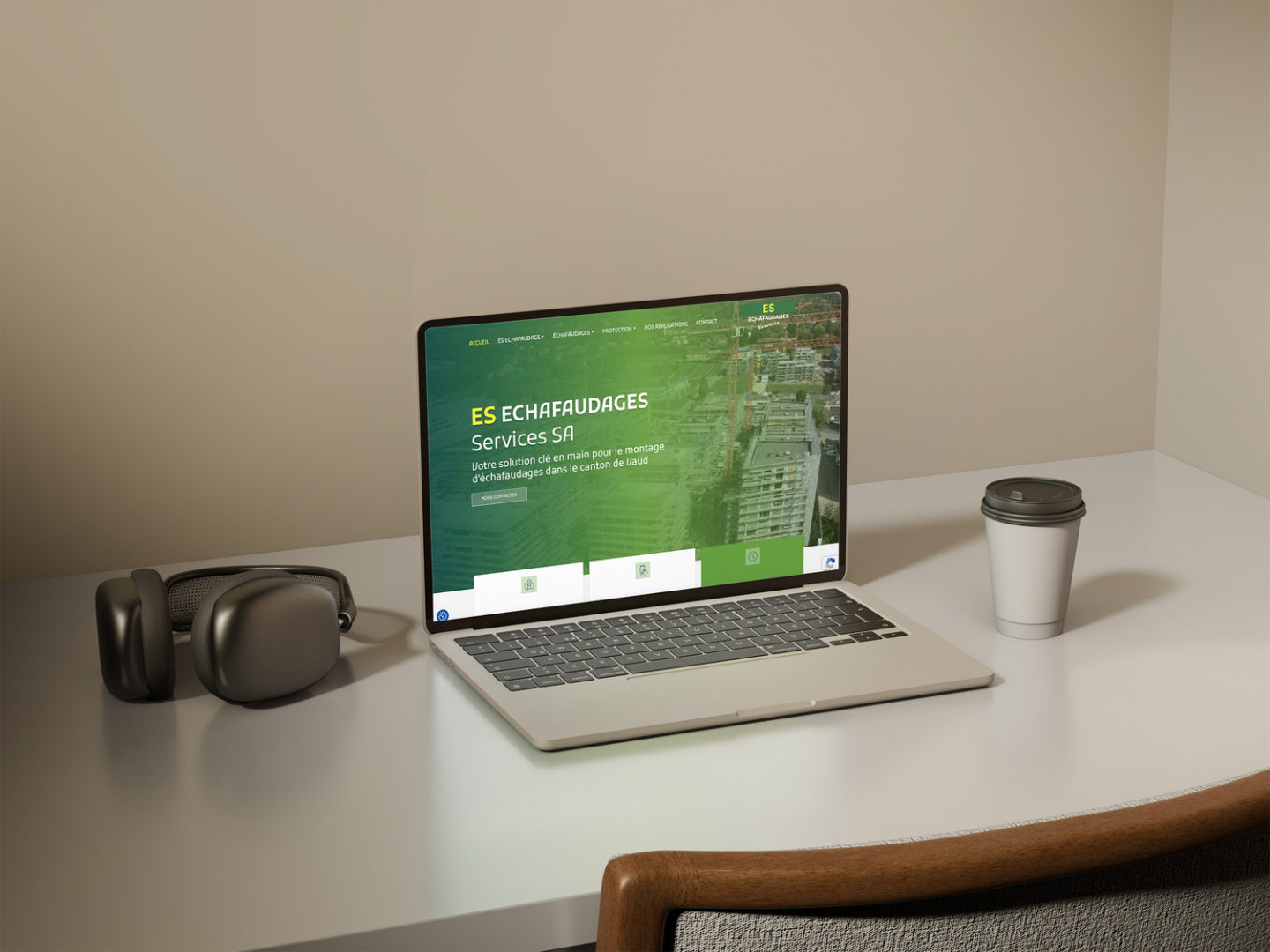 ES Echafaudages Services SA – Réalisation par Solution Digitale SA