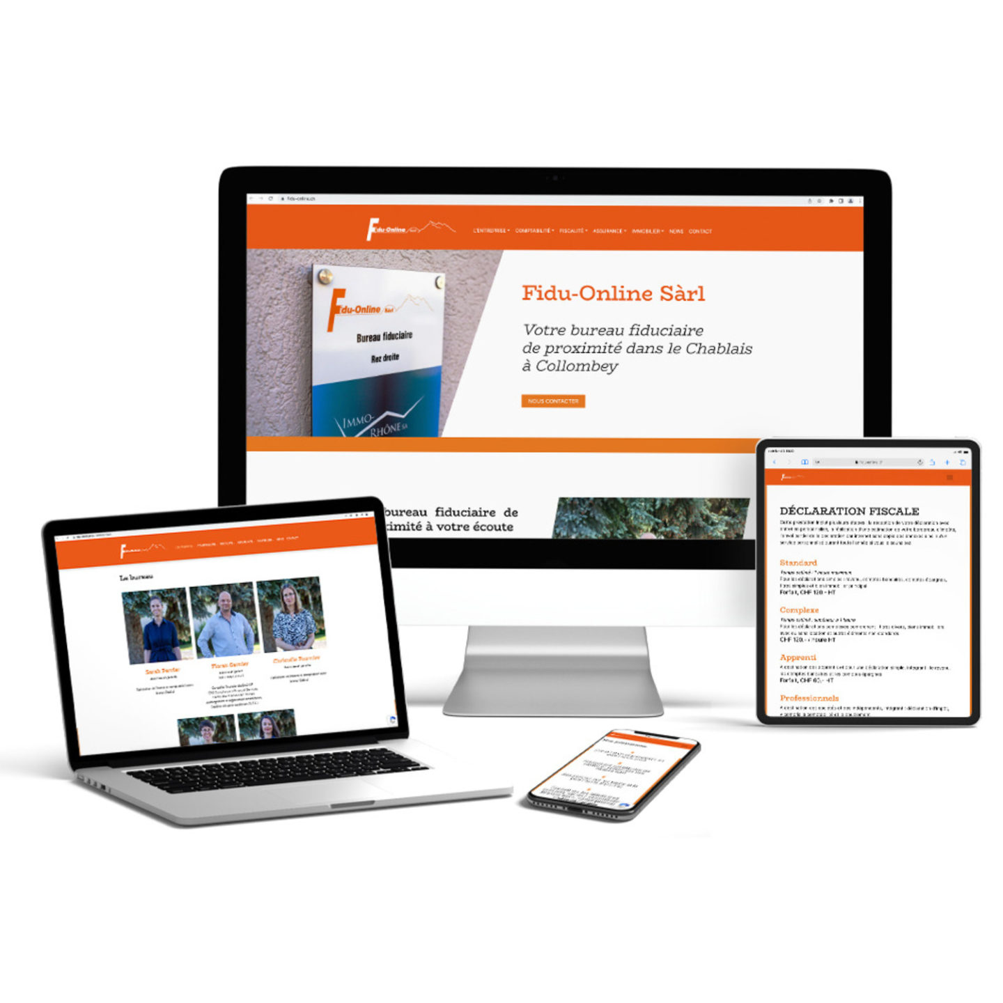 Fidu-Online Sàrl – Réalisation par Solution Digitale SA