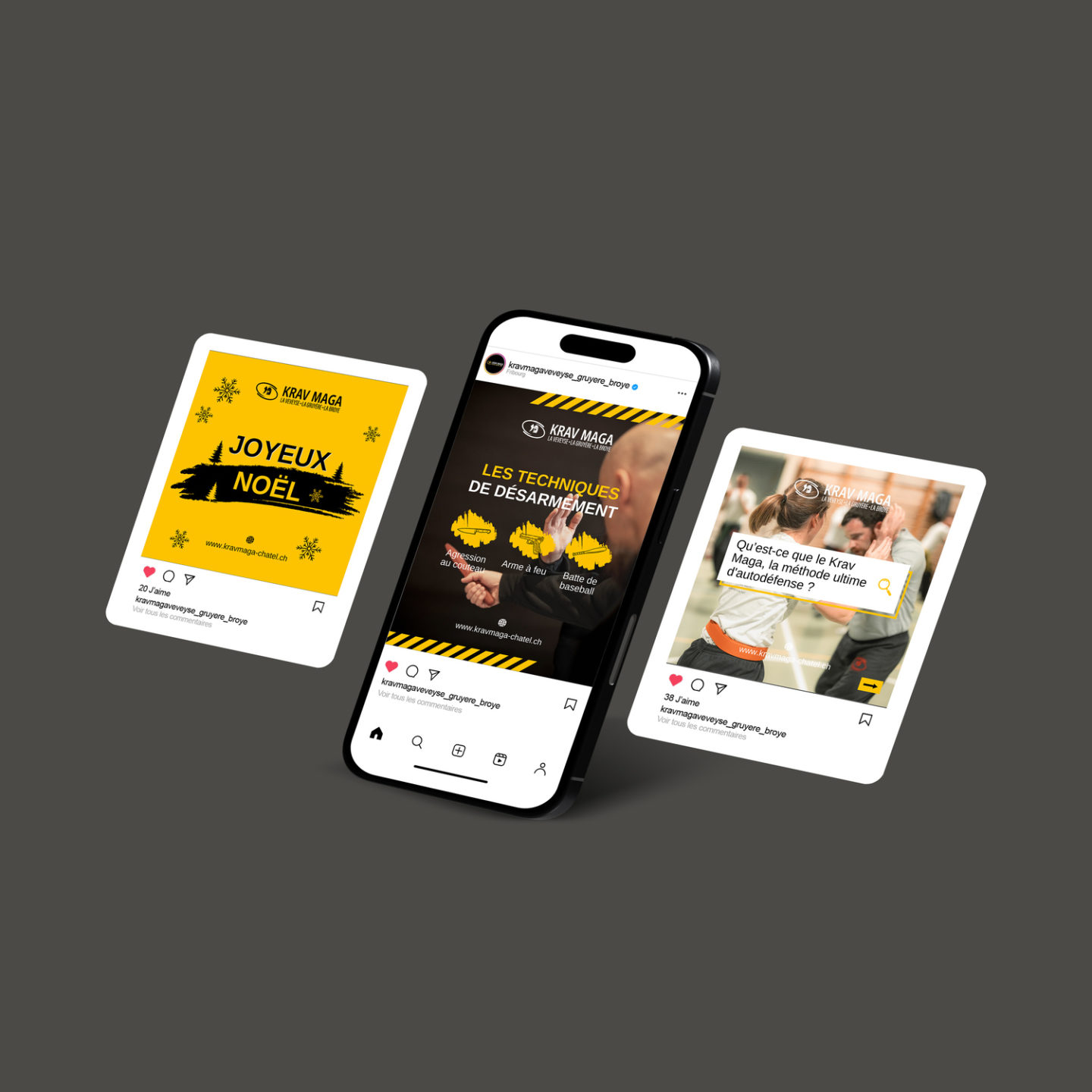 Krav Maga Veveyse Gruyère Broye – Réalisation par Solution Digitale SA