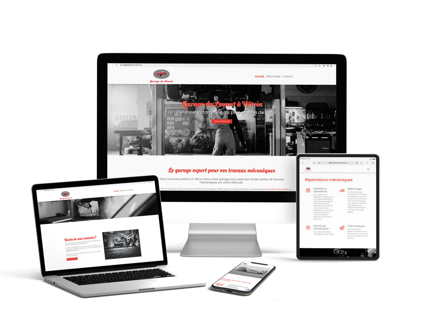 Garage du Levant – Réalisation par Solution Digitale SA