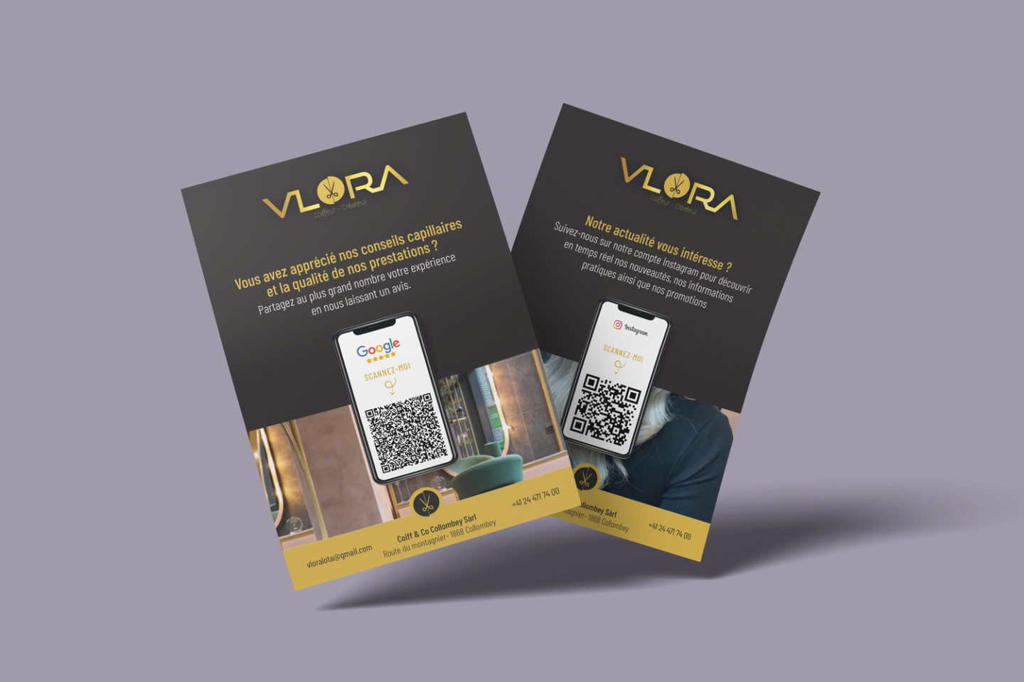 VLORA Coiffeur – Réalisation par Solution Digitale SA