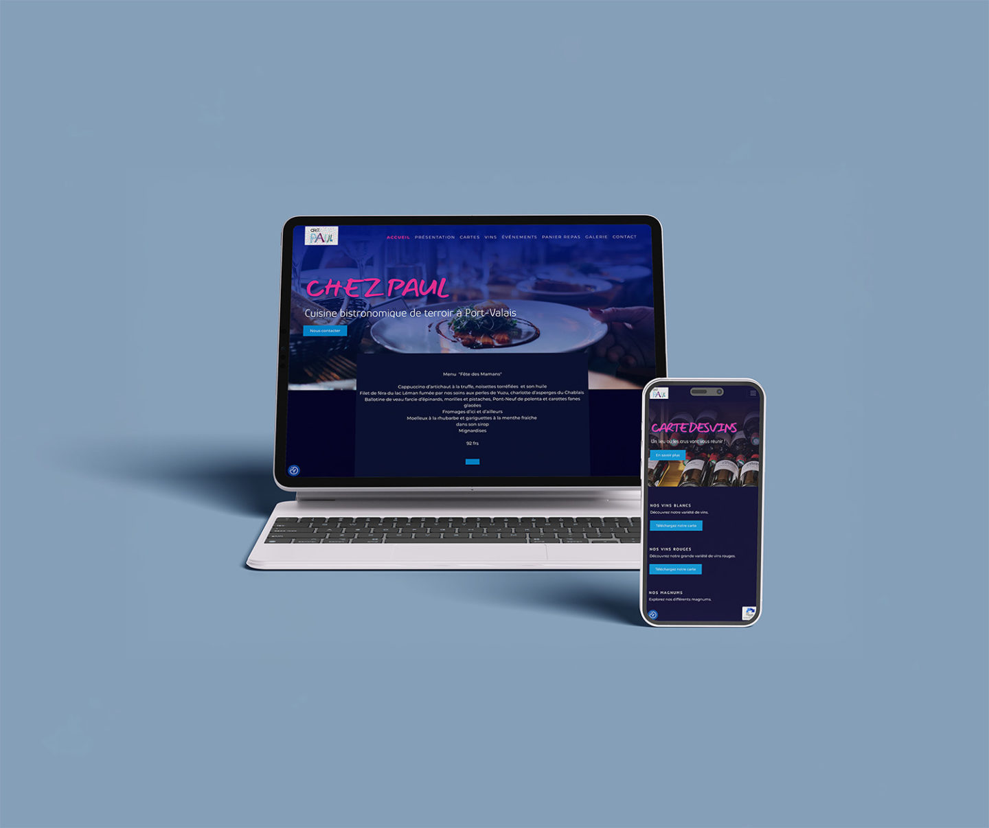 Restaurant Chez Paul – Réalisation par Solution Digitale SA
