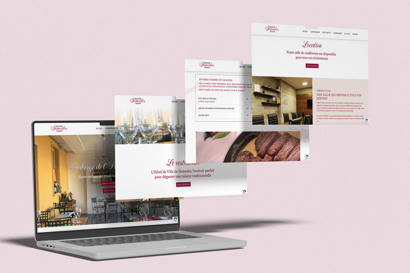 Auberge de l’Hôtel de Ville à Semsales – Réalisation par Solution Digitale SA