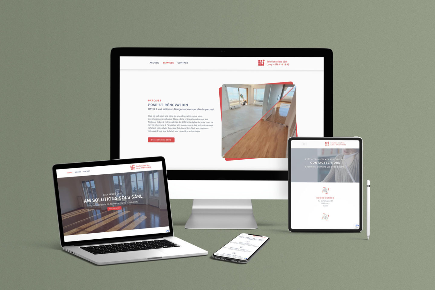 AM Solutions Sols Sàrl – Réalisation par Solution Digitale SA