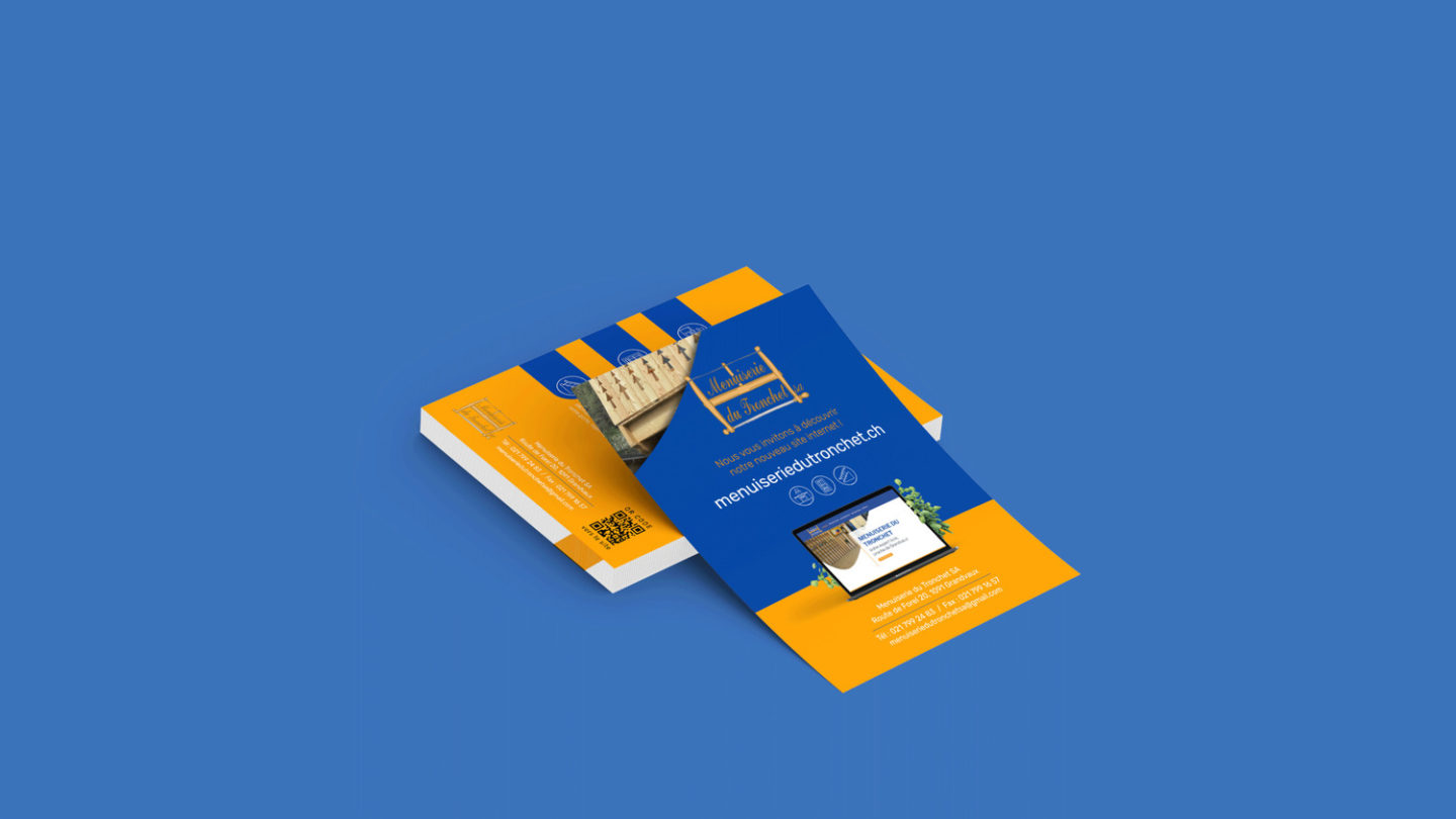 Menuiserie du Tronchet – Réalisation par Solution Digitale SA