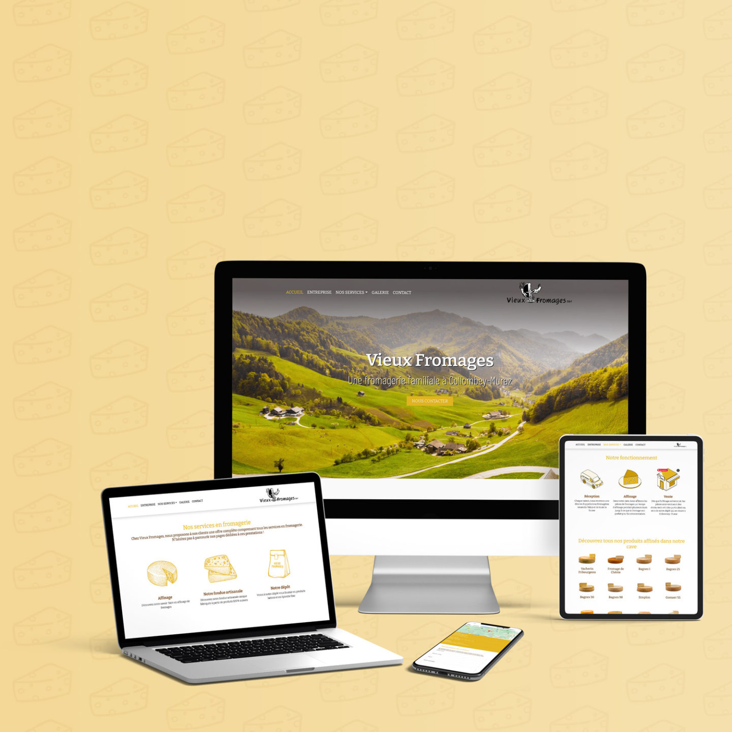 Vieux Fromages Sàrl – Réalisation par Solution Digitale SA