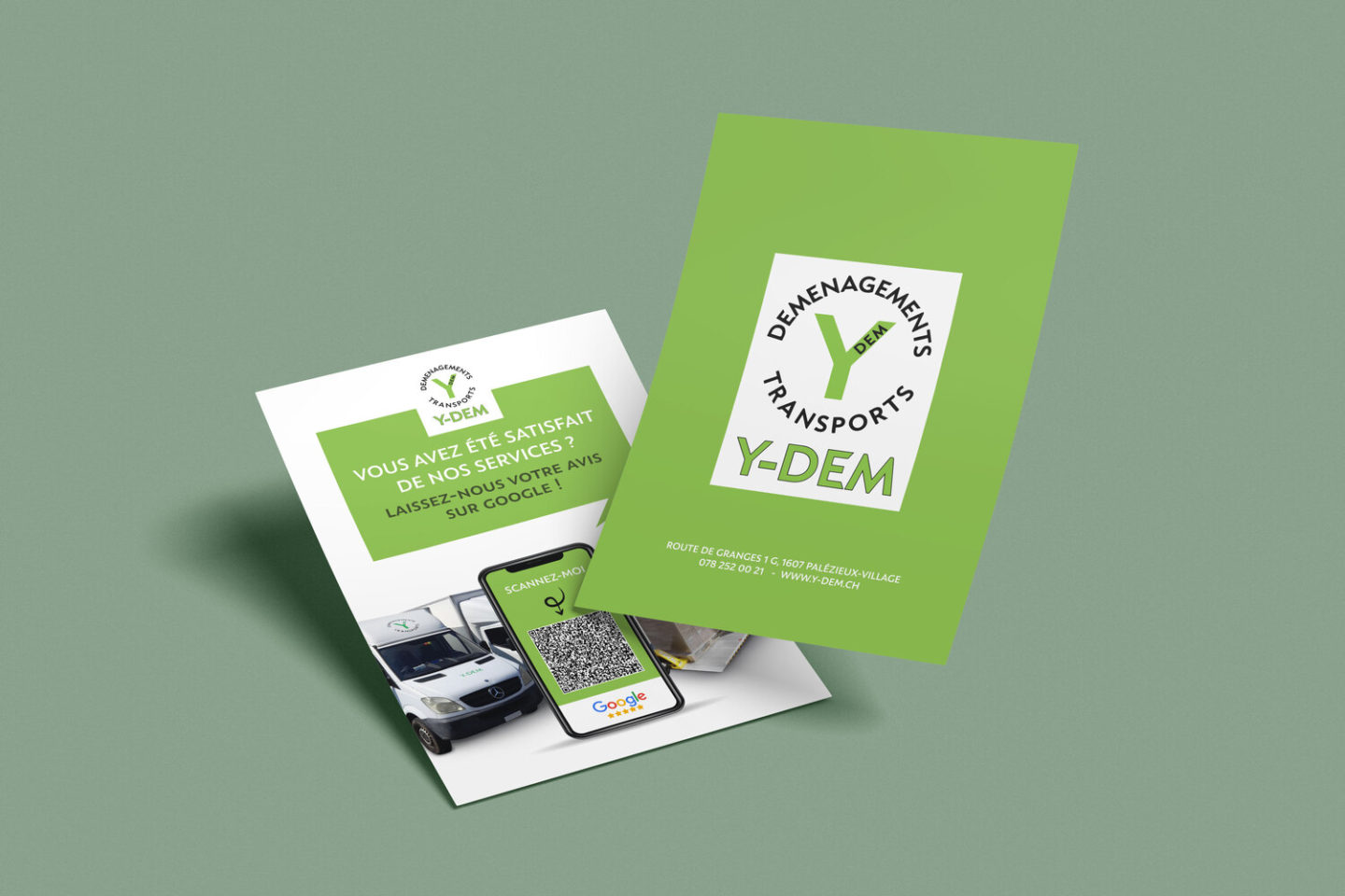 Y-DEM Déménagement – Réalisation par Solution Digitale SA