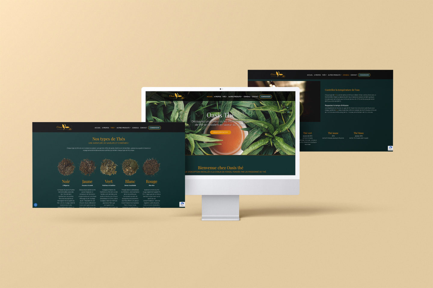 Oasis Thé – Réalisation par Solution Digitale SA